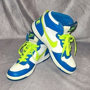 NIKE 'Big Nike High White/Volt-Imperial Blue'